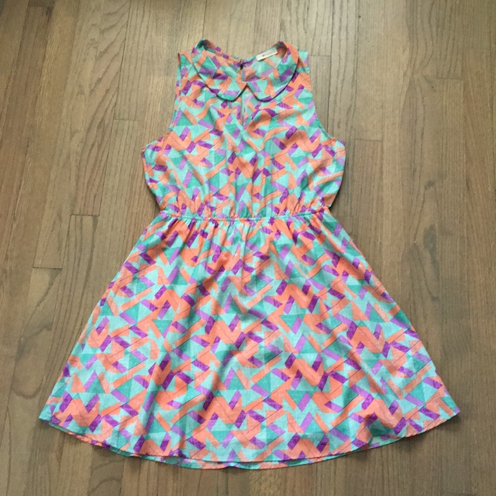 Geometric Pastel Summer Dress